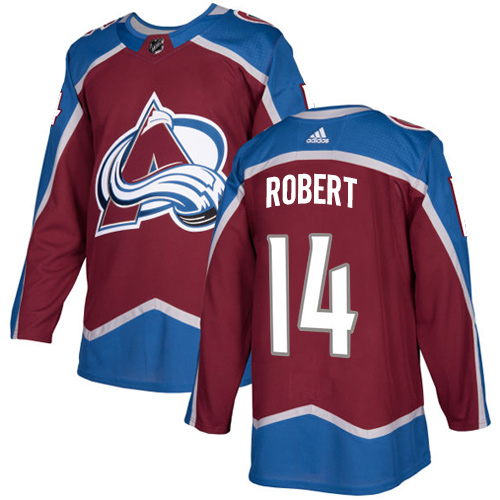 Adidas Men Colorado Avalanche #14 Rene Robert Burgundy Home Authentic Stitched NHL Jersey